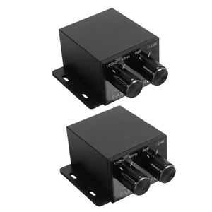  2 Pcs Car Audio Regulator Amplifier for Home Theater Bass Control Knob - Picture 1 of 12