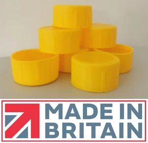 Scaffold Tube End Caps (Yellow) Scaffolding Pole Pipe Feet 48.3mm BRITISH MADE - Picture 1 of 14
