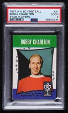 1967-68 A&BC Footballers Bobby Charlton #21 PSA 2