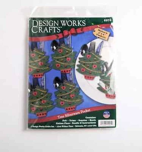 Weihnachtsbaum Silberbesteck Tasche Bastelset 5372 - Bild 1 von 3