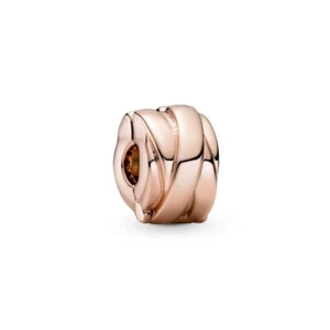 Pandora Rose Gold Polished Ribbons Clip Charm 789502C00 - Picture 1 of 1