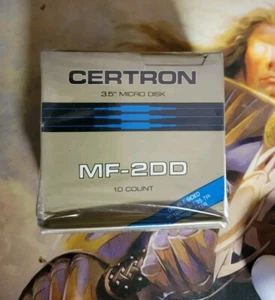 CERTRON MF-2DD 3.5 Floppy Disk micro NIP VTG Double Sided Autoshutter 10 Count - Picture 1 of 5