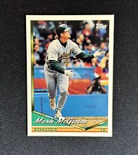 1994 Topps Mark McGwire #340 Baseball Card Oakland Athletics A’s