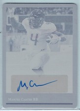 2018 LEAF ULTIMATE DRAFT '92 BLACK GOLD AU PRINTING PLATES MARTEZ CARTER #1/1