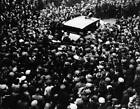 Crowds surround one Violet Van der Elst's loudspeaker vans during - 1930s Photo