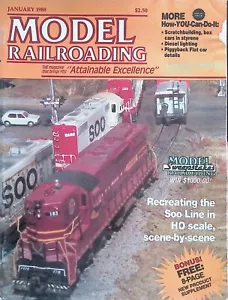 Model Railroading Magazine January 1988 Recreating the Soo Line in HO Scale - Picture 1 of 2