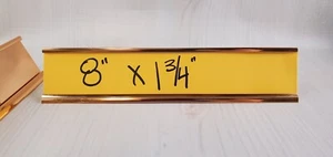 "Soporte para placa de escritorio color cobre 1 3/4"" x 8""" - Imagen 1 de 8