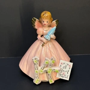 Vintage Josef Original Birthday Angel Girl 14th Year w/Tag & Label - Picture 1 of 8