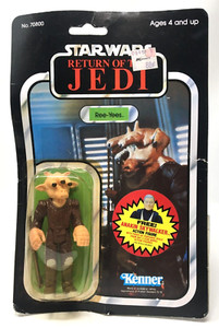 Kenner Star Wars Return of the Jedi Ree-Yees 70800 On Card 79 Back