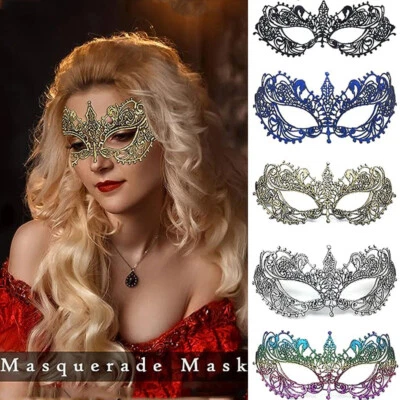 Masquerade Venetian Lace Eye Face Mask Fancy Dress Halloween Party Costume Lady - Image 1 of 4