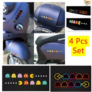4 Sheets Pac-man Game Decal Stickers Vinyl Auto Car Motorcycle Truck SUV Window - Picture 1 of 12