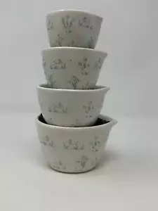Rae Dunn New White & Blue Easter Bunny Measuring Cups, Rae Dunn MCs, Rae Dunn E - Picture 1 of 7