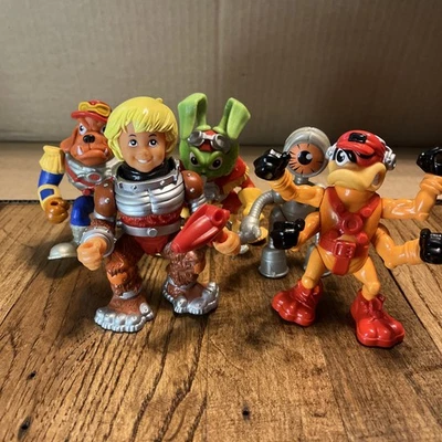 Vintage Bucky O’Hare Figures - Lot of 5 - 1990 Hasbro Blinky Toad Wars Dogstar - Image 1 of 4
