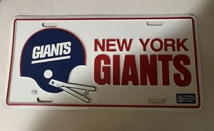 Vintage Metal New York Giants Nfl Vanity License Plates Embossed - Bild 1 von 1