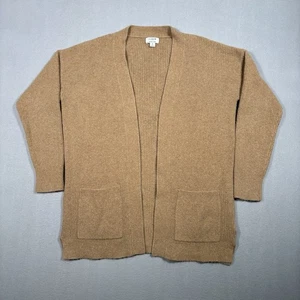 J. CREW Long cardigan sweater in extra-soft yarn Women’s Small Beige Wool Blend - Picture 1 of 9