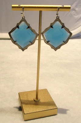 Pendientes Kendra Scott Kirsten en calcedonia acuática retirada Foto 1 de 3