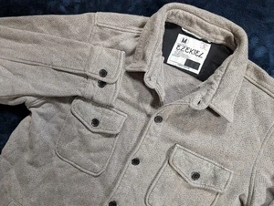Ezekiel Shacket Jacket Long Sleeve Full Button Cargo Pockets Gray Men's M - Picture 1 of 10