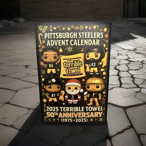 HOT!! Pittsburgh Steelers 50th Anniversary 2025 Acrylic Advent Calendar New - Picture 1 of 2