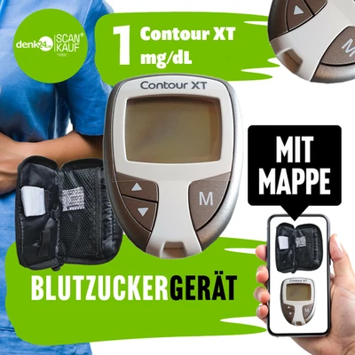 Blutzucker-Messgerät Contour XT mg/dl  Top Preis | Gerät mit Tasche - Bild 1 von 4
