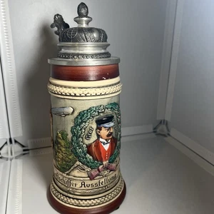 Original THEWALT Limited STEIN: GRAF ZEPPLEIN Luftschiffer Frankfort 1900 - Picture 1 of 8
