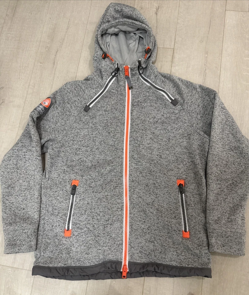 Superdry Hombre Mountain Storm Sidewinder 2XL Sudadera con Capucha Fleece Team Fuji Mountain Foto 1 de 4