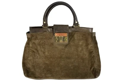 Bolso de Mano Tory Burch Marrón Gamuza y Cuero Foto 1 de 4