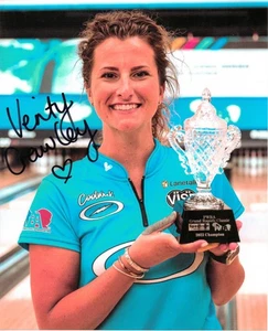Verity Crawley PWBA Bowler Bowling Signed Autographed 8 x 10 Photo - Picture 1 of 1