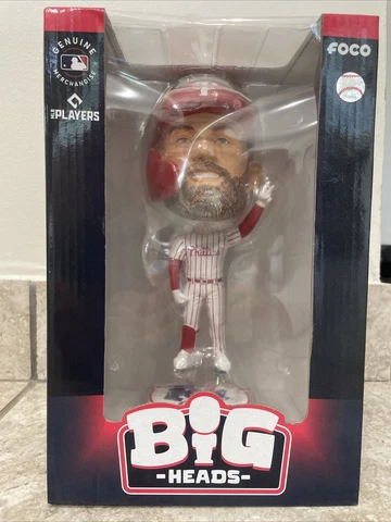 Bryce Harper Philadelphia Phillies Pinstripe Uni Bighead Bobble NEW FOCO BOX Cover