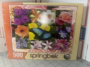 Springbok 500 Piece Jigsaw Puzzle In Bloom Flowers Made In USA NEW & SEALED - Picture 1 of 6