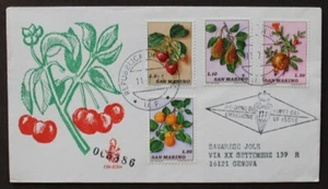 SC50 SAN MARINO 1973 Three FDC's Fruits - Picture 1 of 6