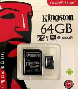 BRAND NEW 64 GB CLASS 10 MICRO SD CARD HD pictures and VIDEOs, - Picture 1 of 6