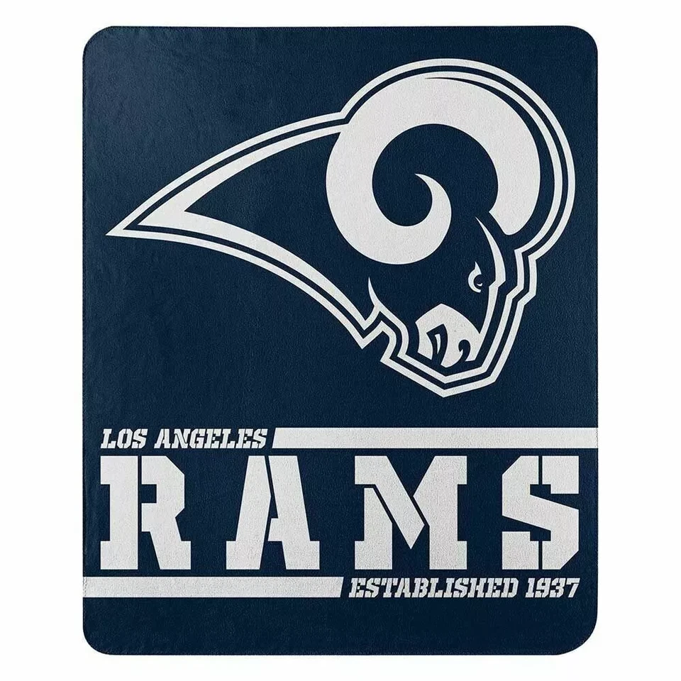 NFL Los Angeles Rams Lanzamiento Manta de Peluche Lote al por mayor $7.50 40 piezas Envío Gratis Foto 1 de 1