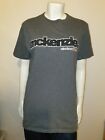 Mckenzie Deep Heavy Embroidered Logo Ninteen70Four Dark Grey T Shirt Size S