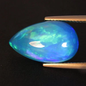 Fantástico color natural 7,96 quilates juego ópalo azul piedra preciosa suelta forma de pera - Imagen 1 de 6