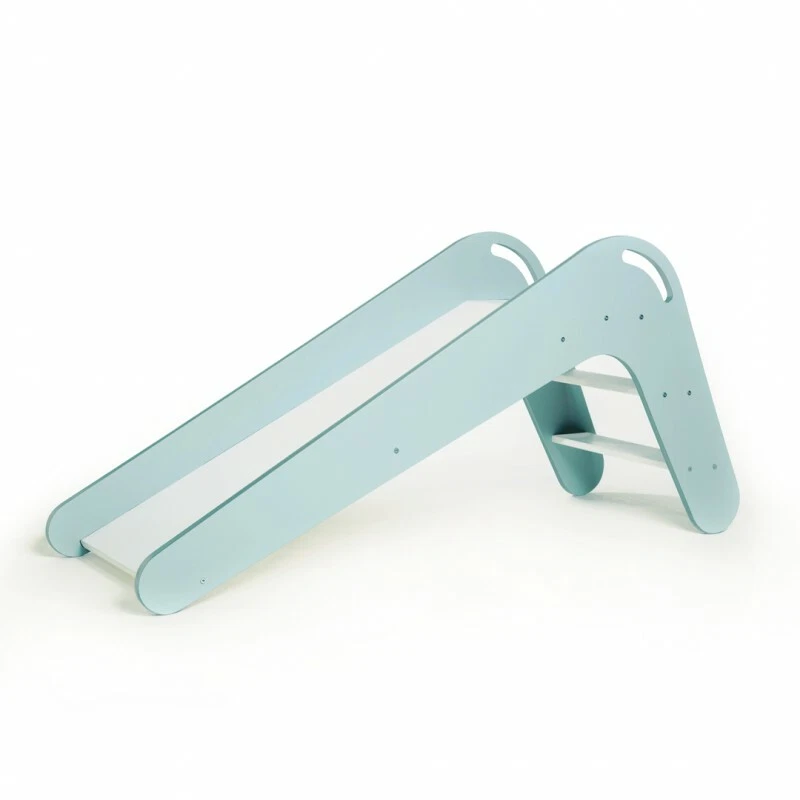 Kinderrutsche VIVA aus Holz Farbe Pastellblau/Weiß