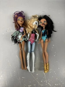 Monster High Doll Lot Of 3 Dolls In Played With 2008 Laguna Blue Clawdeen - Picture 1 of 7