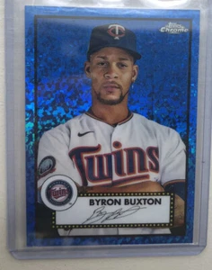 BYRON BUXTON 2021 Topps Chrome Platinum Anniversary Blue Mini Diamonds /199 #291 - Picture 1 of 2