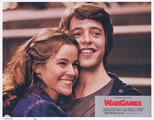 WAR GAMES Original Lobby Card 6 Matthew Broderick Ally Sheedy Dabney Coleman
