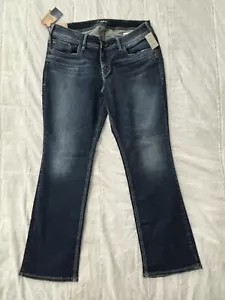WOMEN'S SILVER JEANS CO ELYSE SLIM BOOT SIZE 16 SHORT - Picture 1 of 7