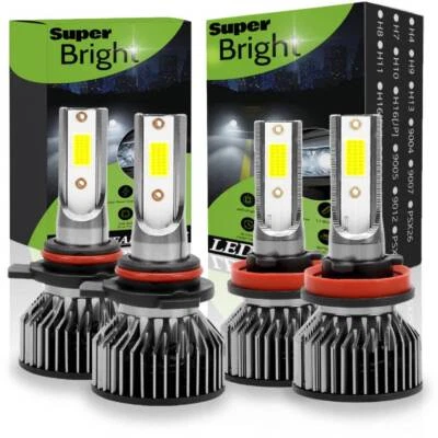 AJHGFOW Combo 9005 H11 LED Headlight Kit For Toyota Land Cruiser Prado 2010-2018 - Image 1 of 4