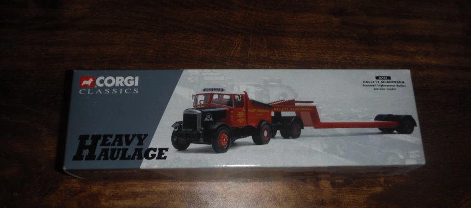 Corgi 16901 Scammell Highwayman Ballast & Low Loader - Hallett Silbermann. - Image 1 of 1