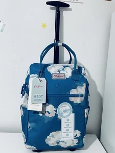 Cath Kidston Blue Cloud Printed Large Backpack/ Hand / Cabin Luggage - Picture 1 of 15