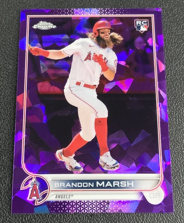 2022 Topps Chrome Sapphire Brandon Marsh #243 Rookie RC Purple /10