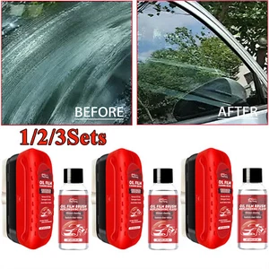 1-3Set Automotive Oil Film Cleaning Brush Windshield Glass Tool Board Seedhubdok - Picture 1 of 22