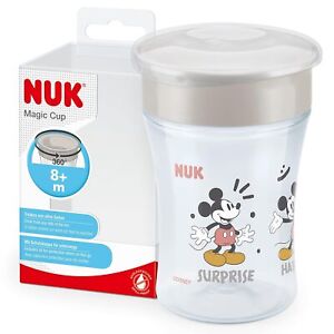 NUK Magic Cup Trinklernbecher 8+ Monate 230 ml auslaufsicherer 360° Trinkrand 2X