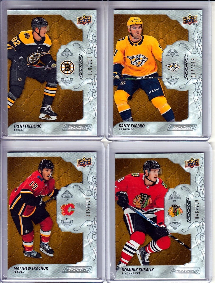 2019-20 Upper Deck Engrained #94 Trent Frederic RC 110/299 Boston Bruins - Image 1 of 1