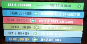 Craig Johnson 6 Book Lot Walter Longmire Mysteries Series 1-6 Consecutively B7 - Imagen 1 de 2