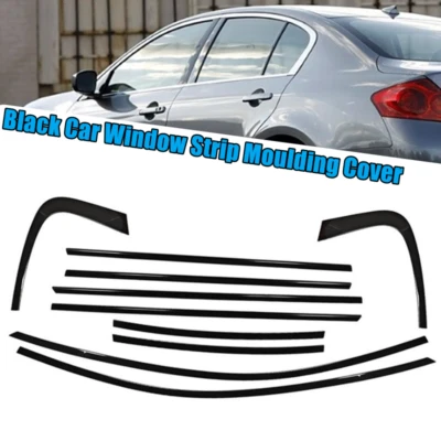 Window Strip Trim Moulding Seal Belt for Infiniti G37 G25 09-2013 Black Titanium - Image 1 of 4