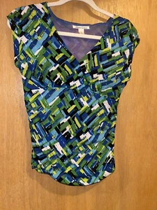 Kenneth Cole New York Women Multicolor Sleeveless Blouse S - Picture 1 of 7