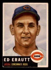 1953 Topps Baseball #226 Ed Erautt (Short print) VG/EX *g1